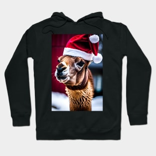 Santa Llama (Christmas Animals) Hoodie